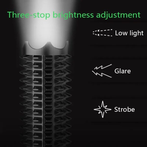 Waterproof Self-Defense Baseball Bat Focusable Emergency Anti-Riot Equipment Light Bat Flashlight - Image 2