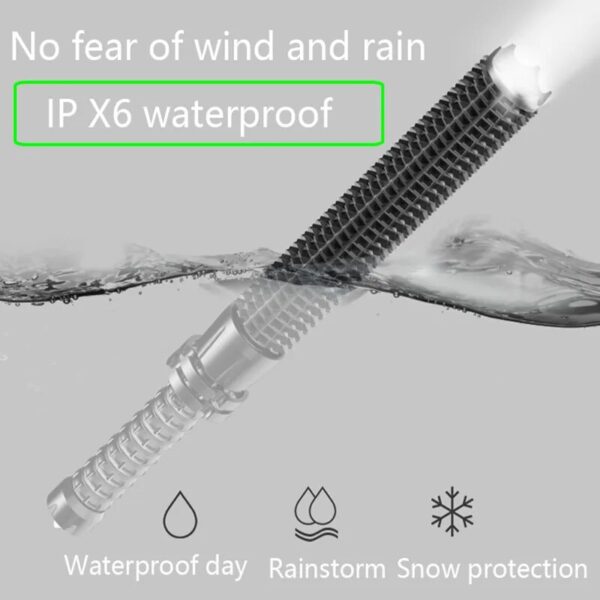 Waterproof Self-Defense Baseball Bat Focusable Emergency Anti-Riot Equipment Light Bat Flashlight - Image 4