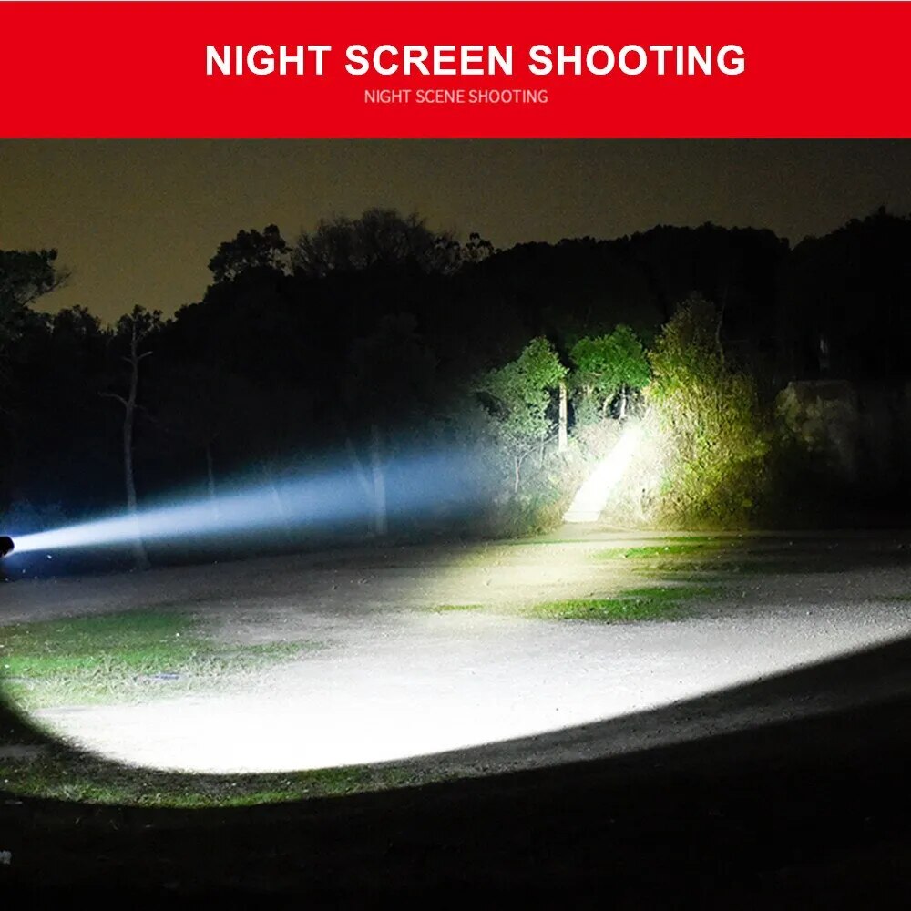 Hiking Light for Professional Hunting Night Reconnaissance - L2 Lamp Beads, Waterproof, Rechargeable Torch