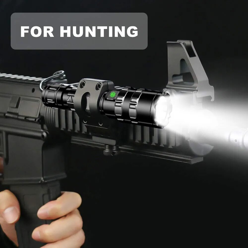 Hiking Light for Professional Hunting Night Reconnaissance - L2 Lamp Beads, Waterproof, Rechargeable Torch