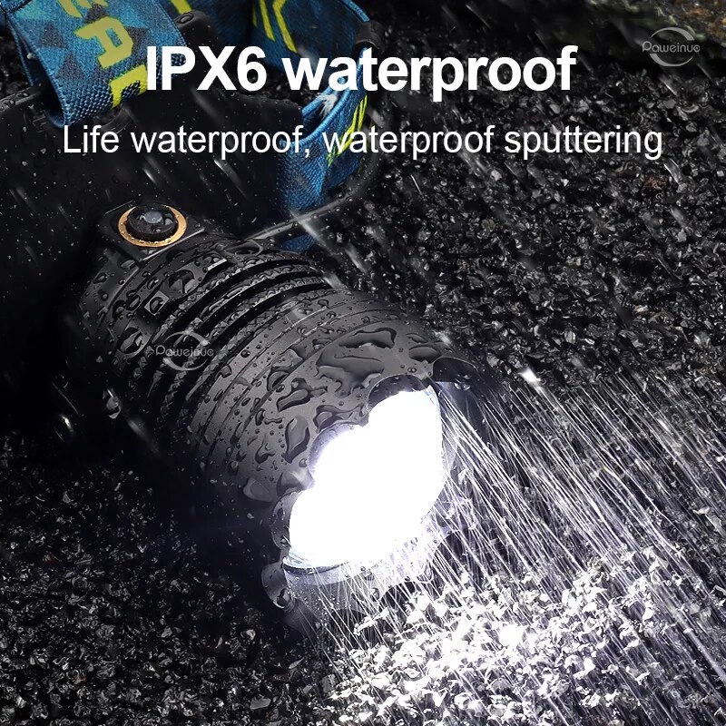 Super Bright Rechargeable LED Headlamp for Hiking and Camping Waterproof Torch Fishing Head Light Hiking Light