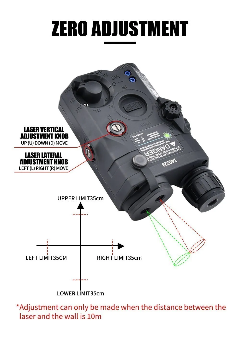 Hunting Flashlight Combo Airsoft PEQ-15 PEQ15 Tactical Red Green Blue Laser IR Fill Light Strobe for 20mm Rail