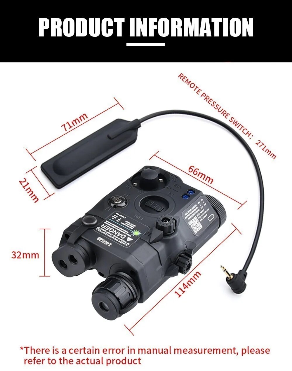 Hunting Flashlight Combo Airsoft PEQ-15 PEQ15 Tactical Red Green Blue Laser IR Fill Light Strobe for 20mm Rail