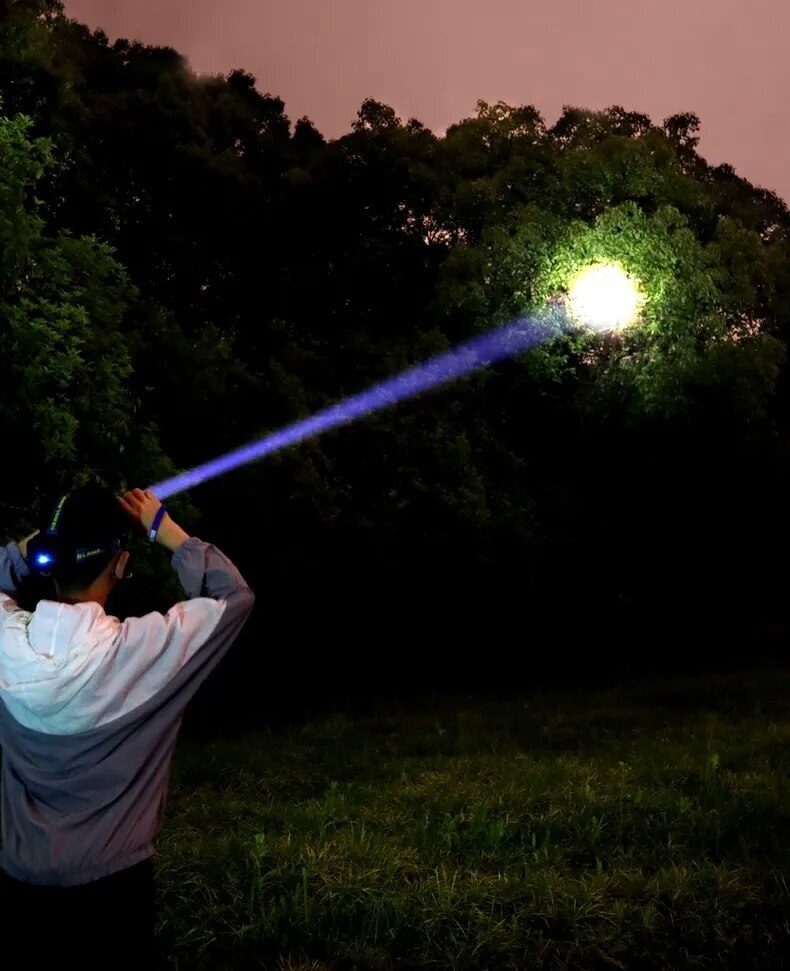 Super Bright Rechargeable LED Headlamp for Hiking and Camping Waterproof Torch Fishing Head Light Hiking Light