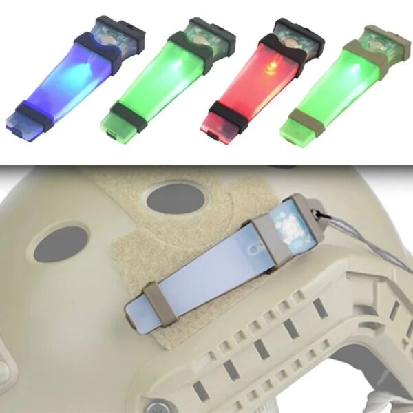 Helmet Flashlight Safety Signal Light for Tactical Use in Hunting, Hiking, and Cycling - Waterproof Outdoor Gear - Image 2