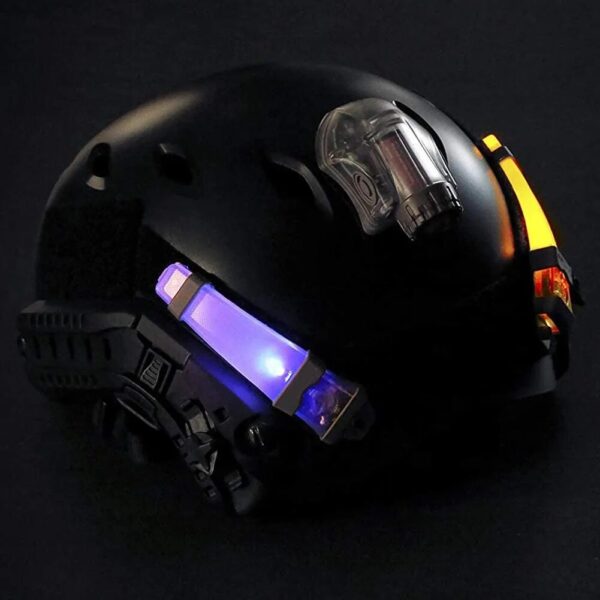 Helmet Flashlight Safety Signal Light for Tactical Use in Hunting, Hiking, and Cycling - Waterproof Outdoor Gear
