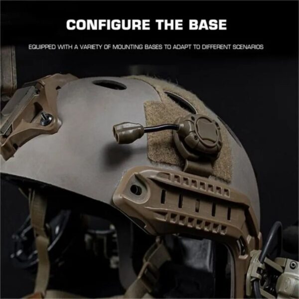 Helmet Flashlight MPLS Tactical Light Switch with 3 Modes and IR Laser for Hunting and Military Use - Image 6