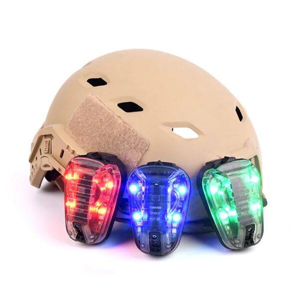 Helmet Flashlight Tactical Waterproof Strobe Light for Helmets - Multipurpose Ladybird Lamp for Outdoor Survival and Safety with IR Flashlight