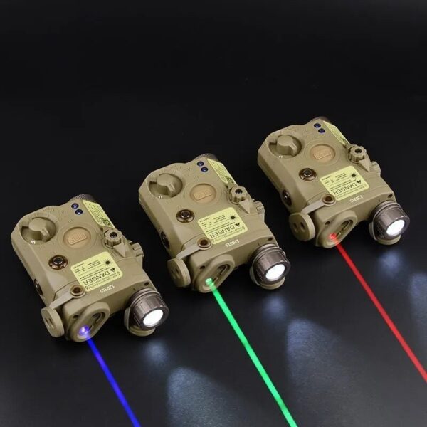 Hunting Flashlight Combo Airsoft PEQ-15 PEQ15 Tactical Red Green Blue Laser IR Fill Light Strobe for 20mm Rail - Image 2