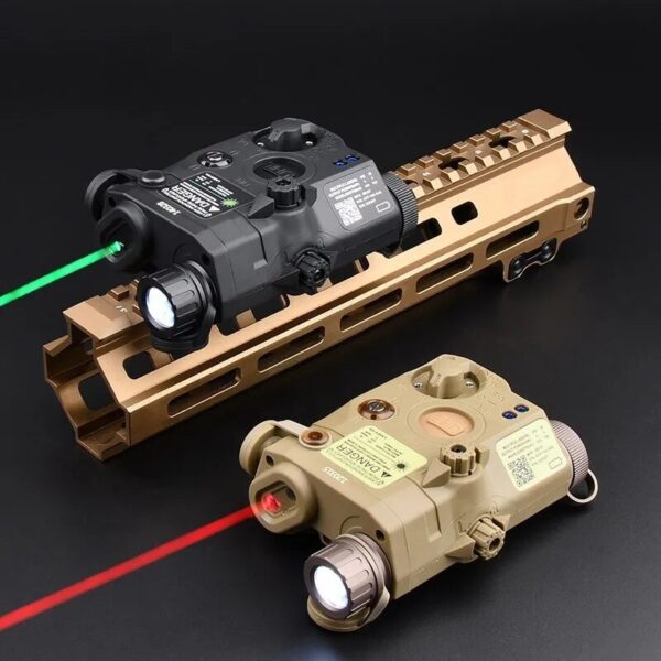 Hunting Flashlight Combo Airsoft PEQ-15 PEQ15 Tactical Red Green Blue Laser IR Fill Light Strobe for 20mm Rail